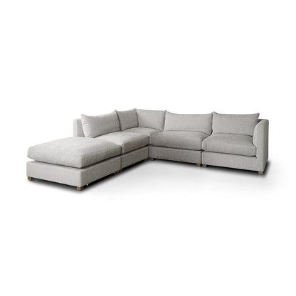 Mercana - Valence 38.6L x 26.0W x 17.7H Light Gray 2/3 Ottoman Sectional Piece - 69118 view 12