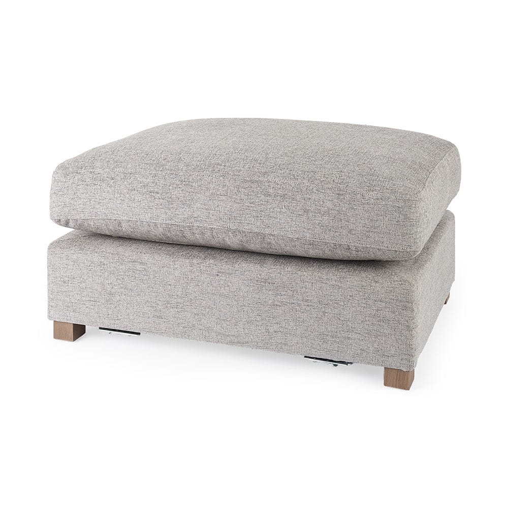 Mercana - Valence 38.6L x 26.0W x 17.7H Medium Gray 2/3 Ottoman Sectional Piece - 69124 view 1