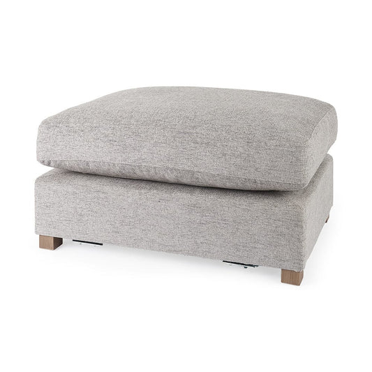 Mercana - Valence 38.6L x 26.0W x 17.7H Medium Gray 2/3 Ottoman Sectional Piece - 69124 view 1