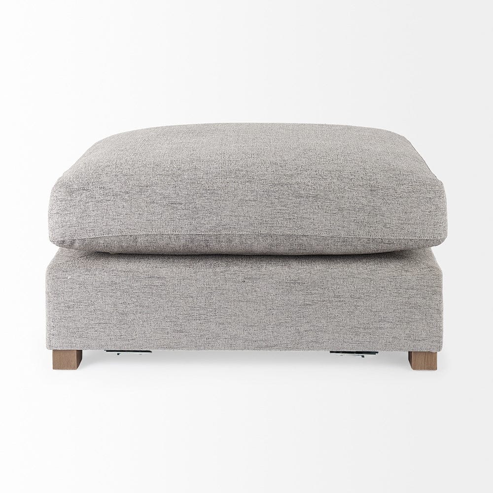 Mercana - Valence 38.6L x 26.0W x 17.7H Medium Gray 2/3 Ottoman Sectional Piece - 69124 view 2