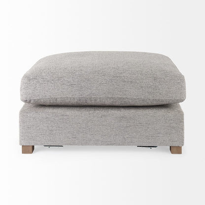 Mercana - Valence 38.6L x 26.0W x 17.7H Medium Gray 2/3 Ottoman Sectional Piece - 69124 view 2