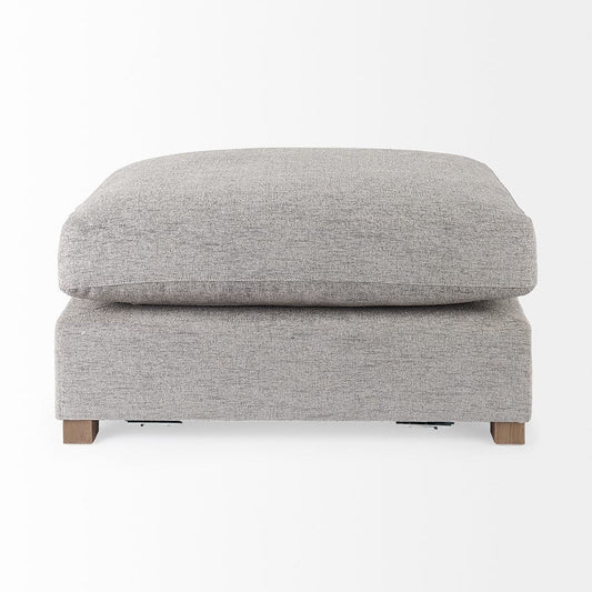 Mercana - Valence 38.6L x 26.0W x 17.7H Medium Gray 2/3 Ottoman Sectional Piece - 69124 view 2