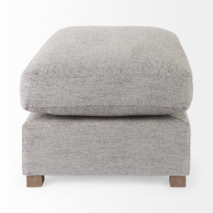 Mercana - Valence 38.6L x 26.0W x 17.7H Medium Gray 2/3 Ottoman Sectional Piece - 69124 view 3