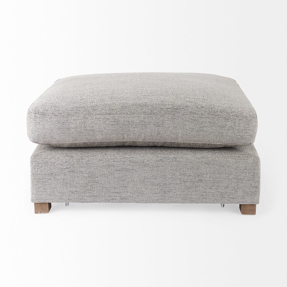 Mercana - Valence 38.6L x 26.0W x 17.7H Medium Gray 2/3 Ottoman Sectional Piece - 69124 view 4