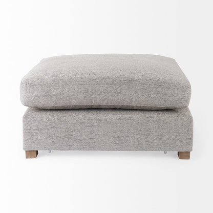 Mercana - Valence 38.6L x 26.0W x 17.7H Medium Gray 2/3 Ottoman Sectional Piece - 69124 view 4