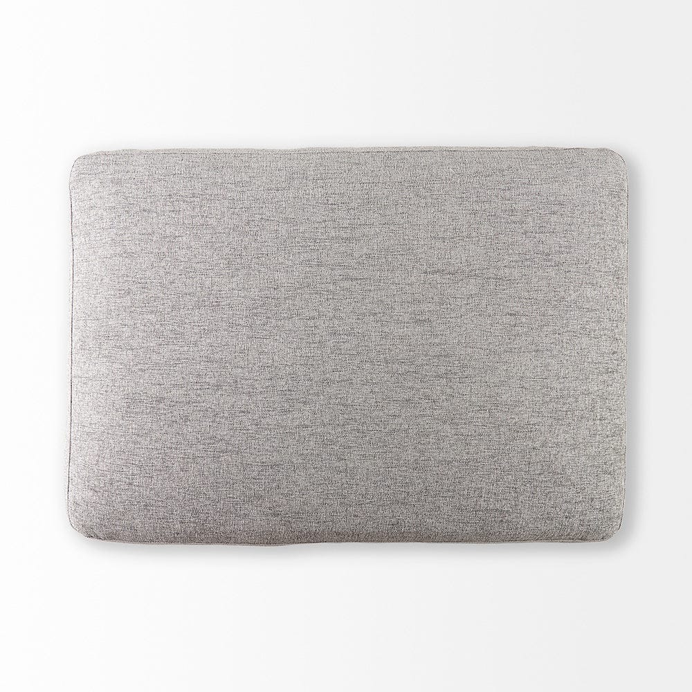 Mercana - Valence 38.6L x 26.0W x 17.7H Medium Gray 2/3 Ottoman Sectional Piece - 69124 view 5