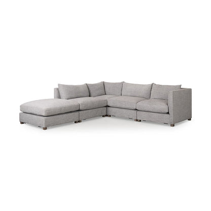 Mercana - Valence 38.6L x 26.0W x 17.7H Medium Gray 2/3 Ottoman Sectional Piece - 69124 view 12