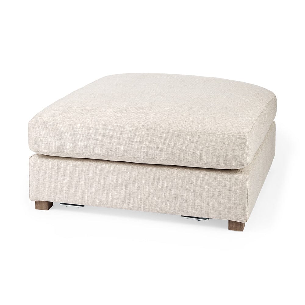 Mercana - Valence 38.6L x 38.6W x 17.7H Beige Full Size Ottoman Sectional Piece - 69113 view 1