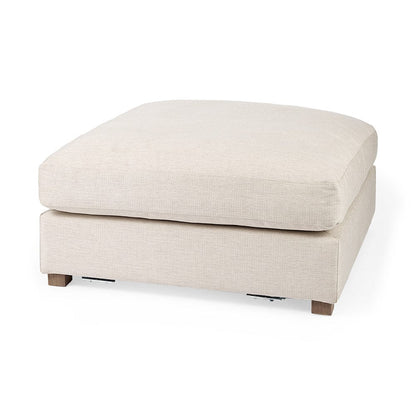 Mercana - Valence 38.6L x 38.6W x 17.7H Beige Full Size Ottoman Sectional Piece - 69113 view 1