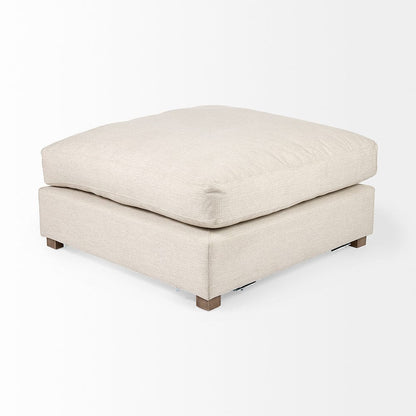 Mercana - Valence 38.6L x 38.6W x 17.7H Beige Full Size Ottoman Sectional Piece - 69113 view 5