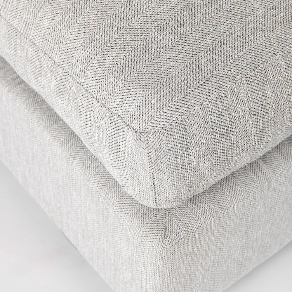 Mercana - Valence 38.6L x 38.6W x 17.7H Light Gray Full Size Ottoman Sectional Piece - 69119 view 6