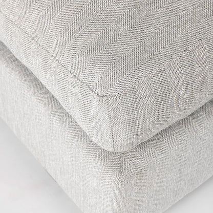 Mercana - Valence 38.6L x 38.6W x 17.7H Light Gray Full Size Ottoman Sectional Piece - 69119 view 6