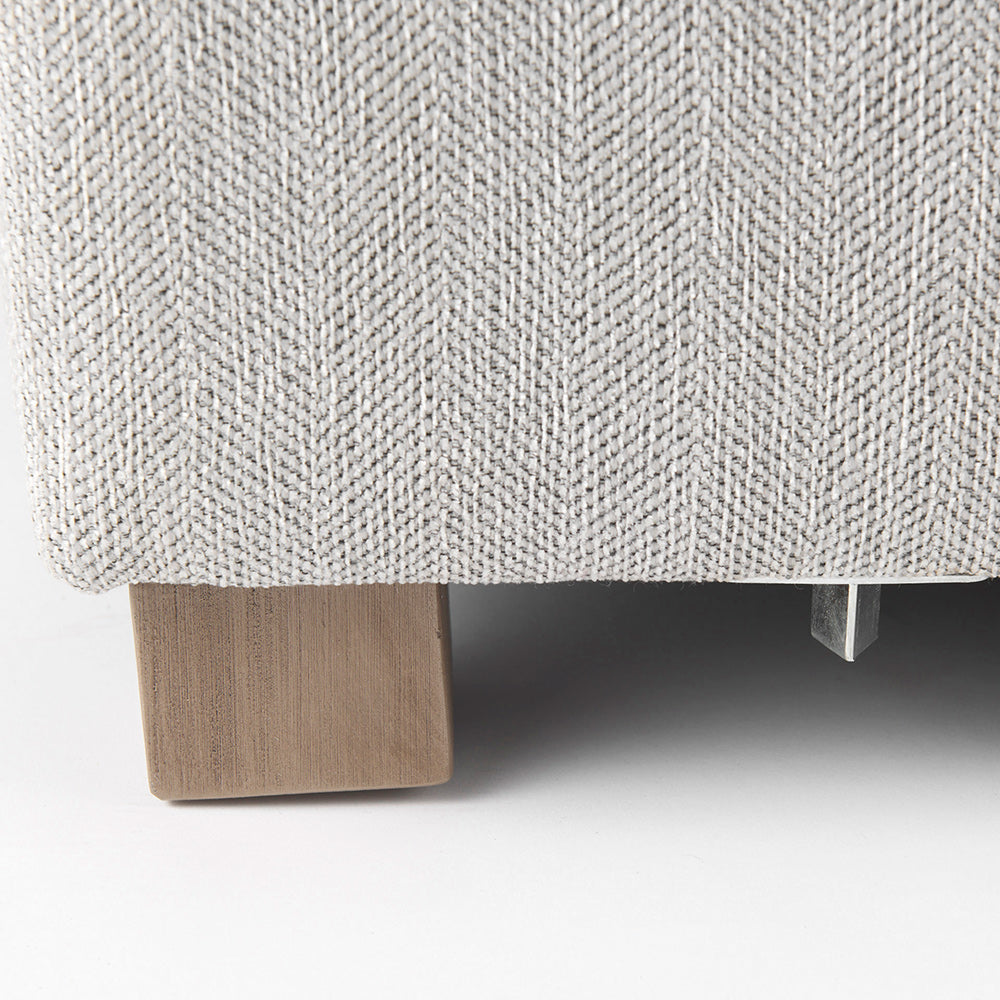 Mercana - Valence 38.6L x 38.6W x 17.7H Light Gray Full Size Ottoman Sectional Piece - 69119 view 10