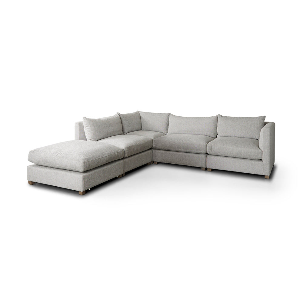 Mercana - Valence 38.6L x 38.6W x 17.7H Light Gray Full Size Ottoman Sectional Piece - 69119 view 11
