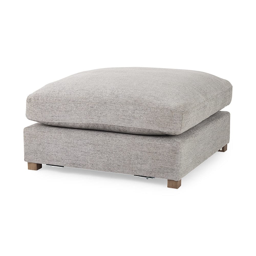 Mercana - Valence 38.6L x 38.6W x 17.7H Medium Gray Full Size Ottoman Sectional Piece - 69125 view 1