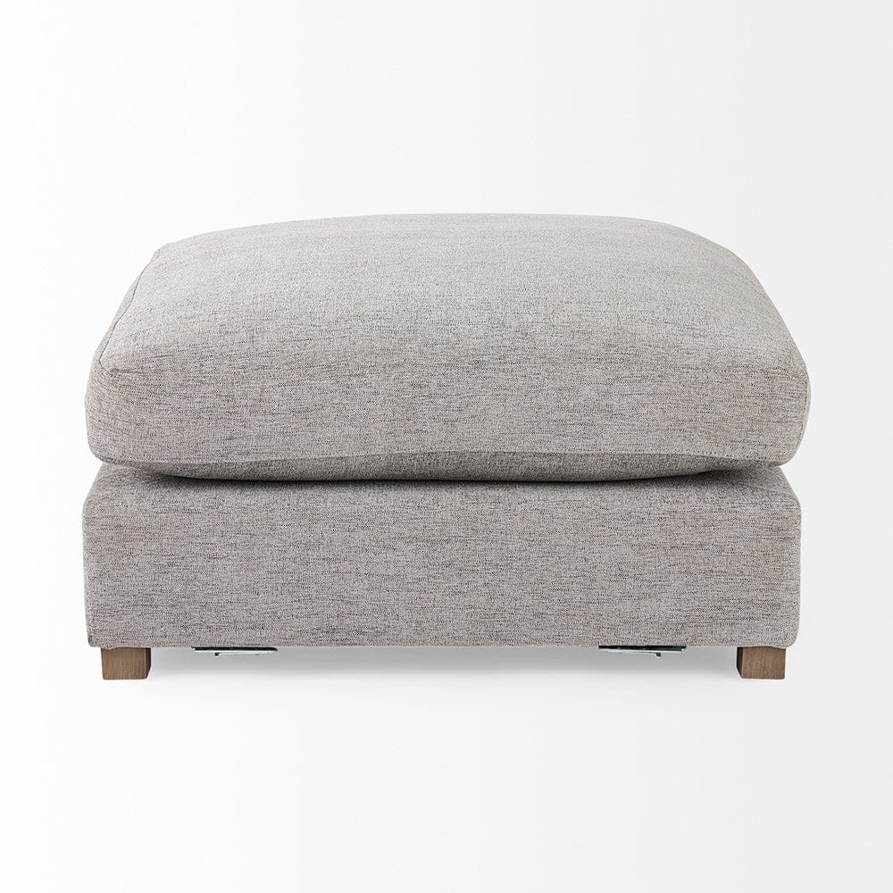 Mercana - Valence 38.6L x 38.6W x 17.7H Medium Gray Full Size Ottoman Sectional Piece - 69125 view 3