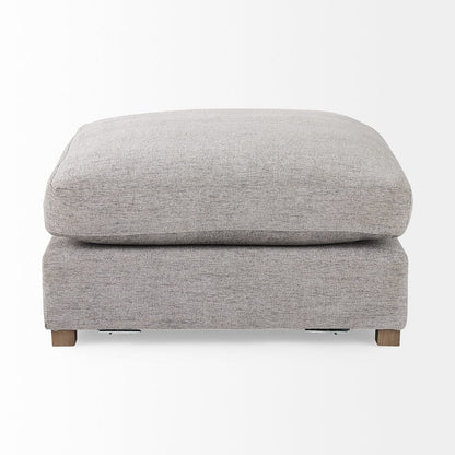 Mercana - Valence 38.6L x 38.6W x 17.7H Medium Gray Full Size Ottoman Sectional Piece - 69125 view 3