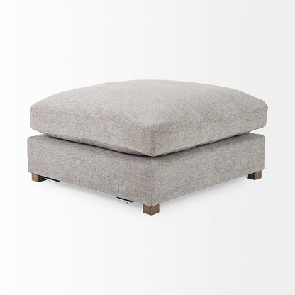 Mercana - Valence 38.6L x 38.6W x 17.7H Medium Gray Full Size Ottoman Sectional Piece - 69125 view 4