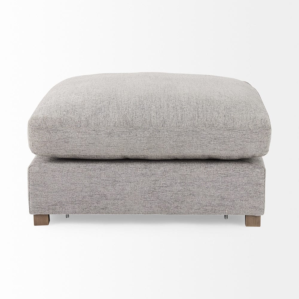 Mercana - Valence 38.6L x 38.6W x 17.7H Medium Gray Full Size Ottoman Sectional Piece - 69125 view 5