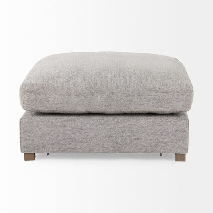 Mercana - Valence 38.6L x 38.6W x 17.7H Medium Gray Full Size Ottoman Sectional Piece - 69125 view 5