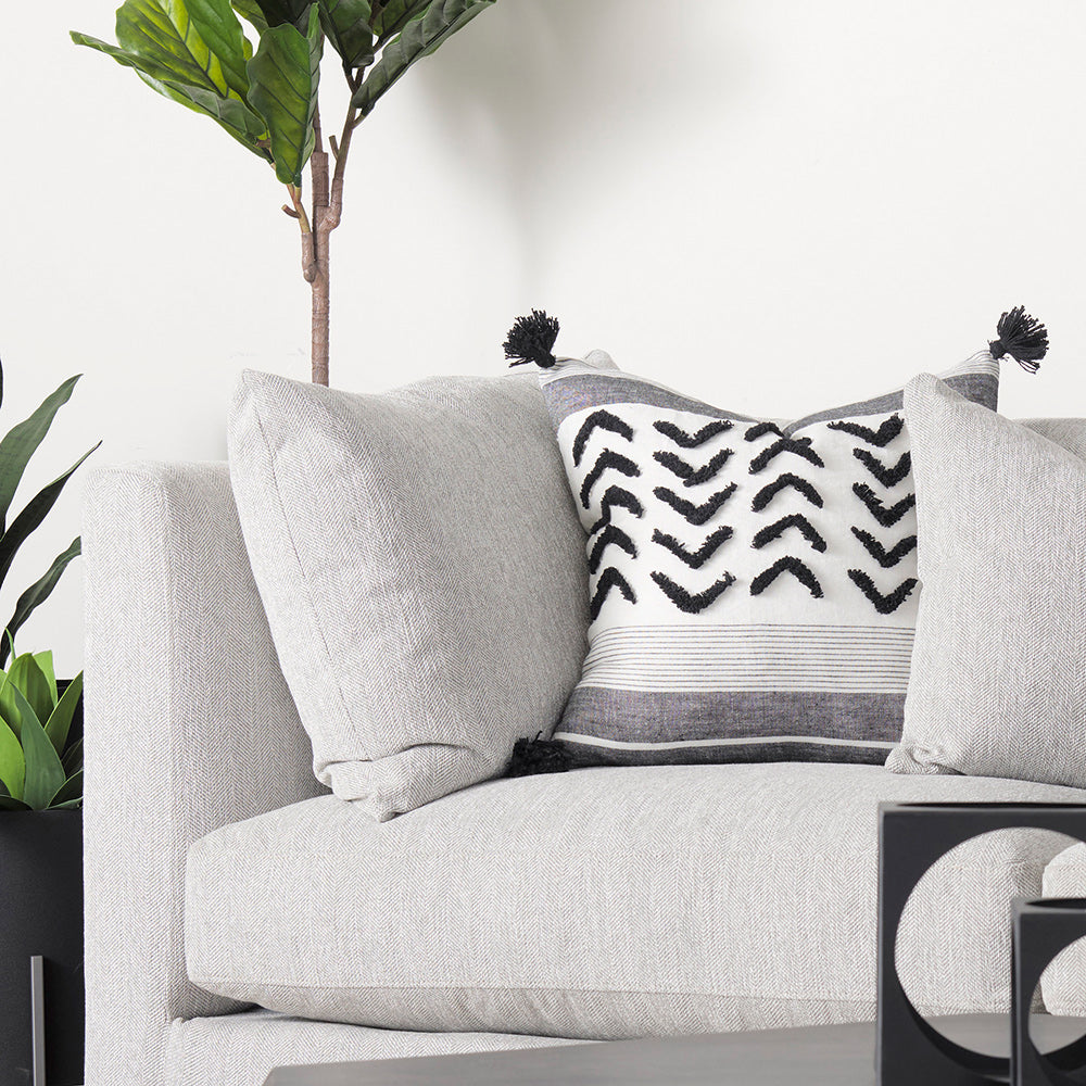 Mercana - Valence Light Gray Arm Pillow Sectional Piece - 69120 view 10