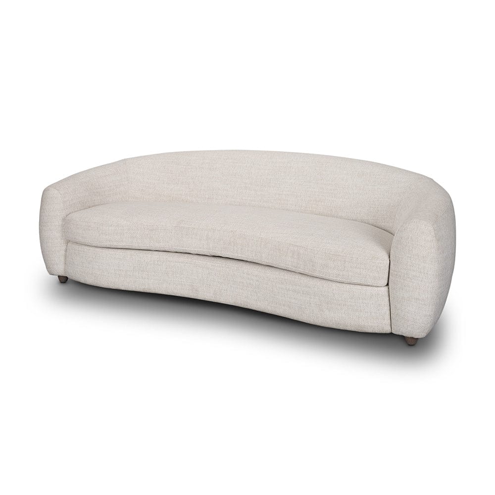 Mercana - Valentina Oatmeal Upholstered Curved Sofa - 70583 view 1