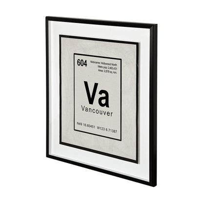 Mercana - Vancouver by Glartlab a Hand Embellished Textured Framed Art Print Matted under Glass - 13228 view 2