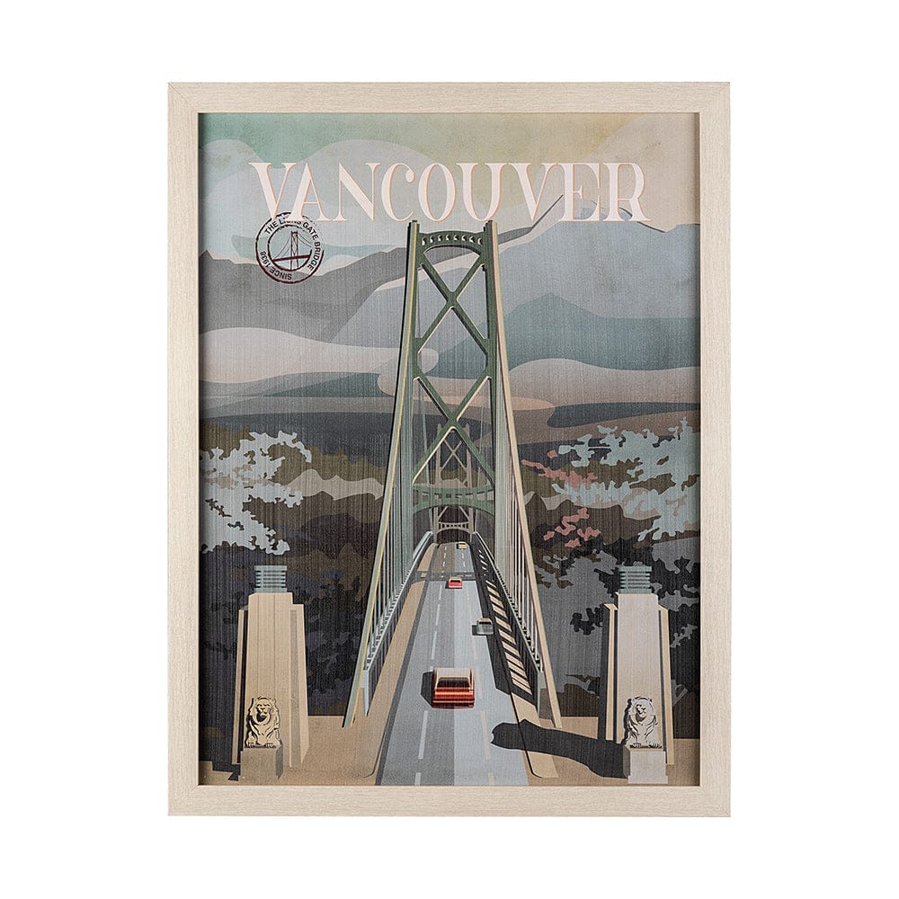 Mercana - Vancouver Go Canada L by Mercana Studio a Hand Embellished Decograph Framed Art Print - 13588 view 1