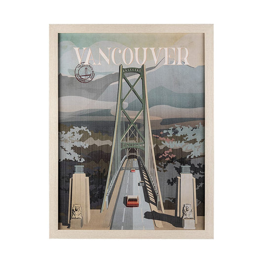 Mercana - Vancouver Go Canada L by Mercana Studio a Hand Embellished Decograph Framed Art Print - 13588 view 1