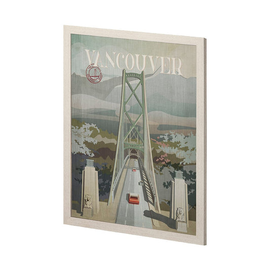 Mercana - Vancouver Go Canada L by Mercana Studio a Hand Embellished Decograph Framed Art Print - 13588 view 2