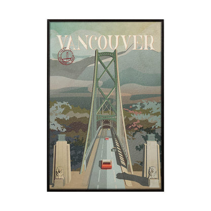 Mercana - Vancouver Go Canada SM by Mercana Studio a Hand Embellished Decograph Framed Art Print - 13704 view 1