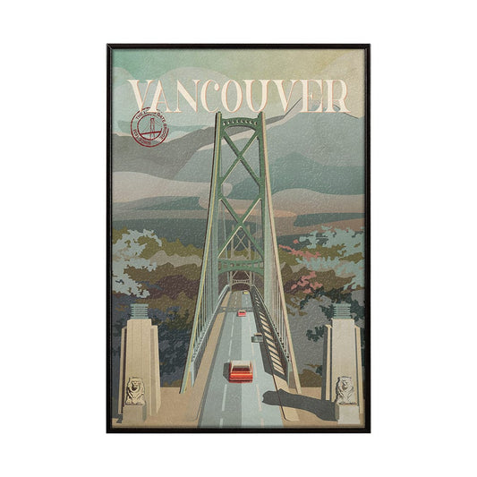 Mercana - Vancouver Go Canada SM by Mercana Studio a Hand Embellished Decograph Framed Art Print - 13704 view 1