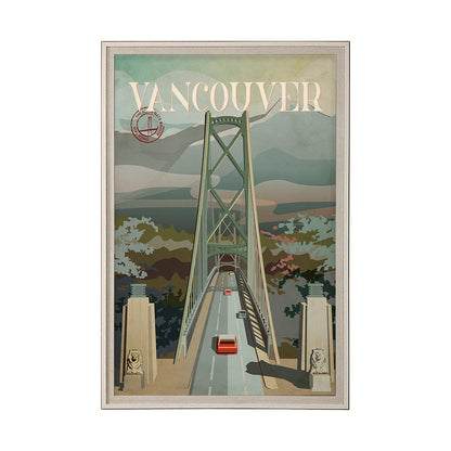 Mercana - Vancouver Go Canada XL by Mercana Studio a Hand Embellished Decograph Framed Art Print under Glass - 13609 view 1