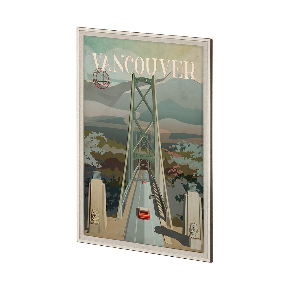 Mercana - Vancouver Go Canada XL by Mercana Studio a Hand Embellished Decograph Framed Art Print under Glass - 13609 view 2