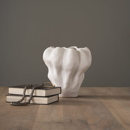 Mercana - Vanna Sculptural Cream Glazed Ceramic Vase - 70973 view 8