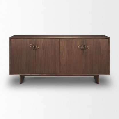 Mercana - Varenna 4 Door Dark Brown Wood w/ Rope Handles Sideboard - 71012 view 2