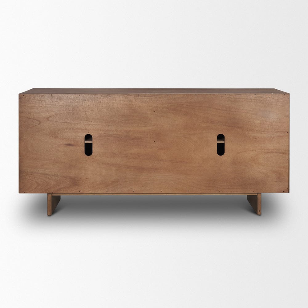 Mercana - Varenna 4 Door Dark Brown Wood w/ Rope Handles Sideboard - 71012 view 4