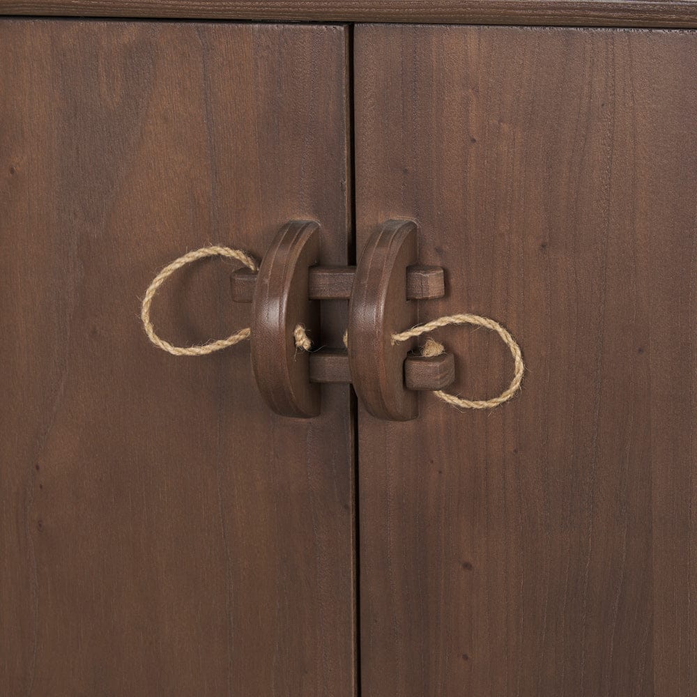 Mercana - Varenna 4 Door Dark Brown Wood w/ Rope Handles Sideboard - 71012 view 7