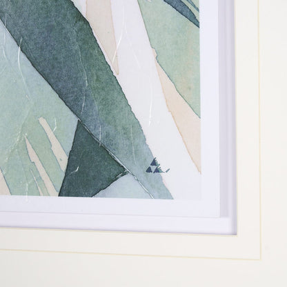 Mercana - Variegated Patterns I by Mercana Studio Hand Embellished Textured Framed Art Print Matted under Glas - 14499 view 6
