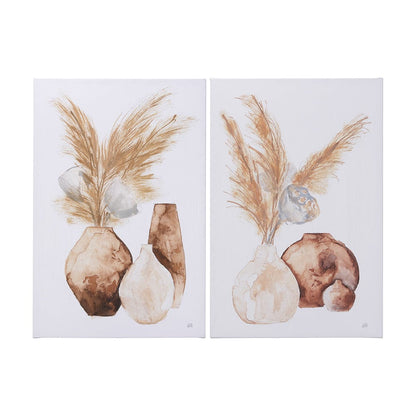 Mercana - Vase Gray Lotus Pods by Mercana Studio a Hand Embellished Textured Canvas - 102248-S view 9
