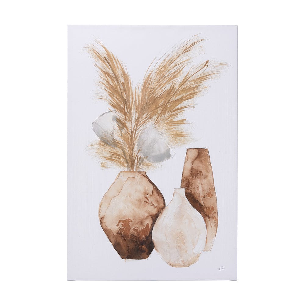 Mercana - Vase Gray Pods by Mercana Studio a Hand Embellished Textured Canvas - 102247-L view 1
