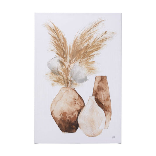 Mercana - Vase Gray Pods by Mercana Studio a Hand Embellished Textured Canvas - 102247-L view 1