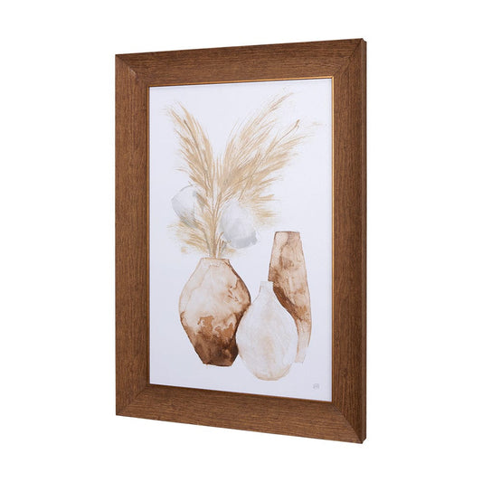Mercana - Vase Gray Pods by Mercana Studio a Hand Embellished Textured Framed Art Print - 14246 view 2