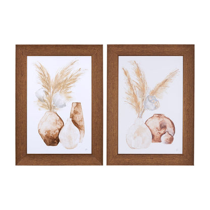 Mercana - Vase Gray Pods by Mercana Studio a Hand Embellished Textured Framed Art Print - 14246 view 9