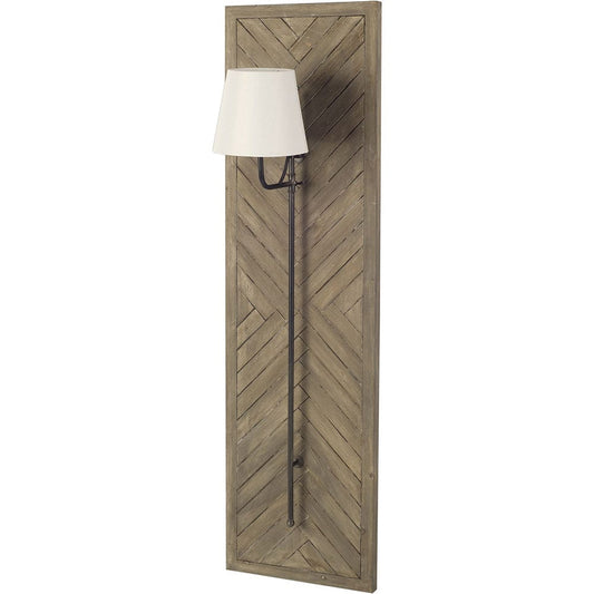Mercana - Vector 12.5x53 Brown Wooden Body Copper Metal Rectangular Wall Sconce - 67592-AB view 1
