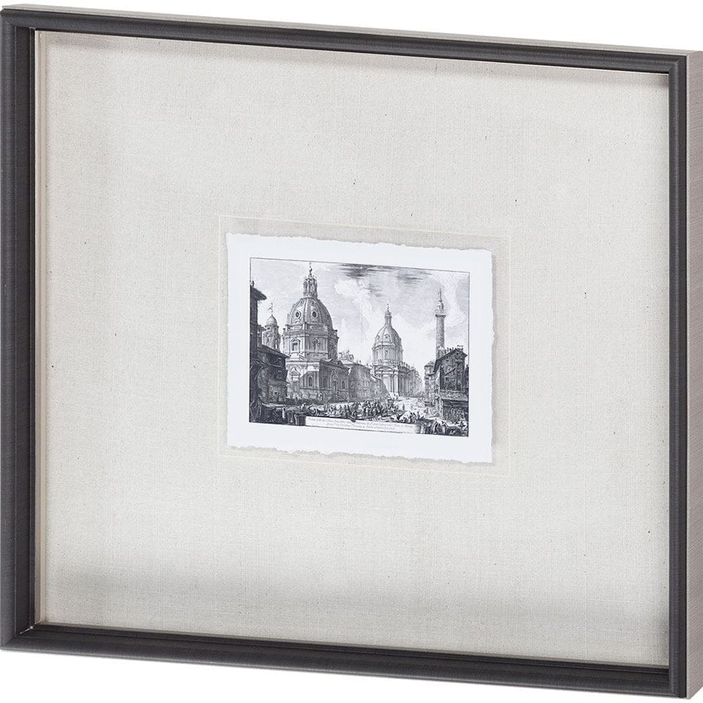 Mercana - Veduta della Chiese Madonna MC by Piranesi a Framed Art Print Matted under Glass - 9587 view 1