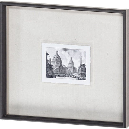 Mercana - Veduta della Chiese Madonna MC by Piranesi a Framed Art Print Matted under Glass - 9587 view 1