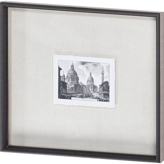 Mercana - Veduta della Chiese Madonna MC by Piranesi a Framed Art Print Matted under Glass - 9587 view 1