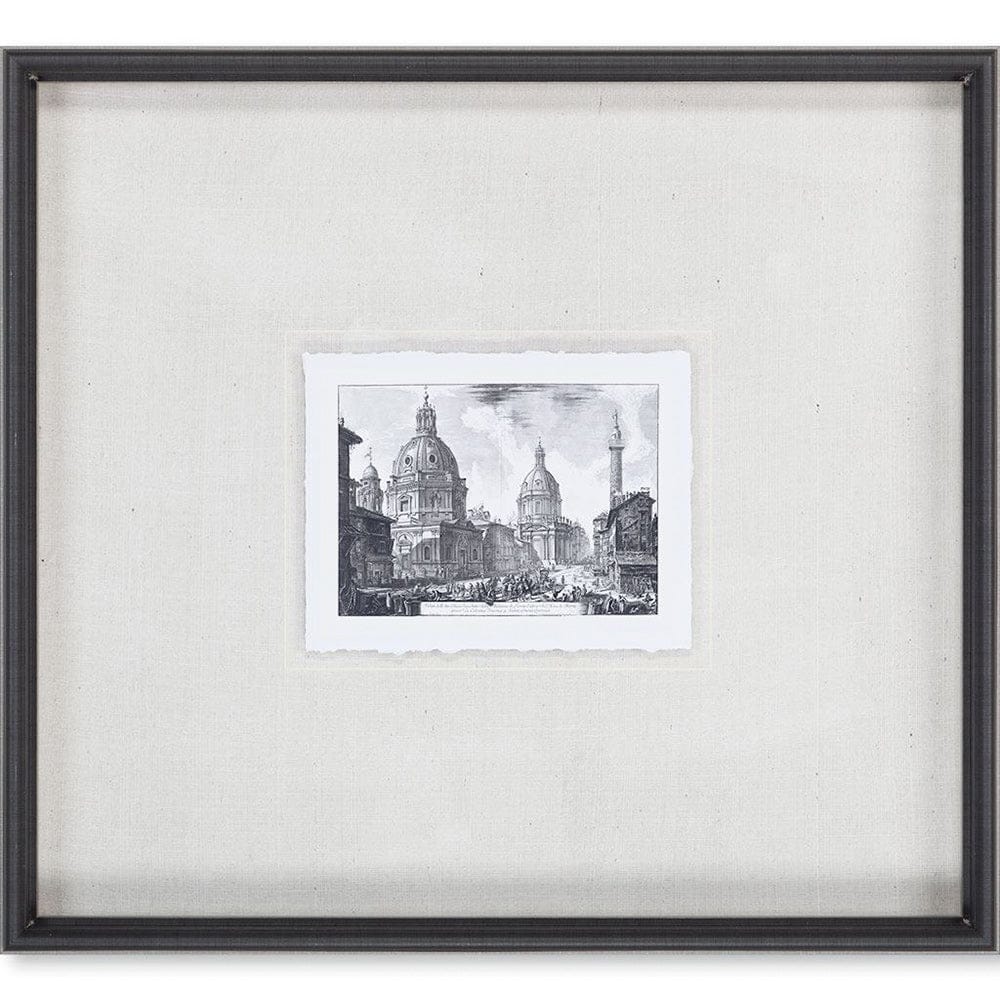 Mercana - Veduta della Chiese Madonna MC by Piranesi a Framed Art Print Matted under Glass - 9587 view 2