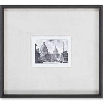 Mercana - Veduta della Chiese Madonna MC by Piranesi a Framed Art Print Matted under Glass - 9587 view 2